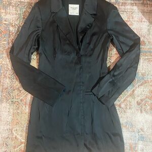 Abercrombie & Fitch Black Long Sleeve Dress
